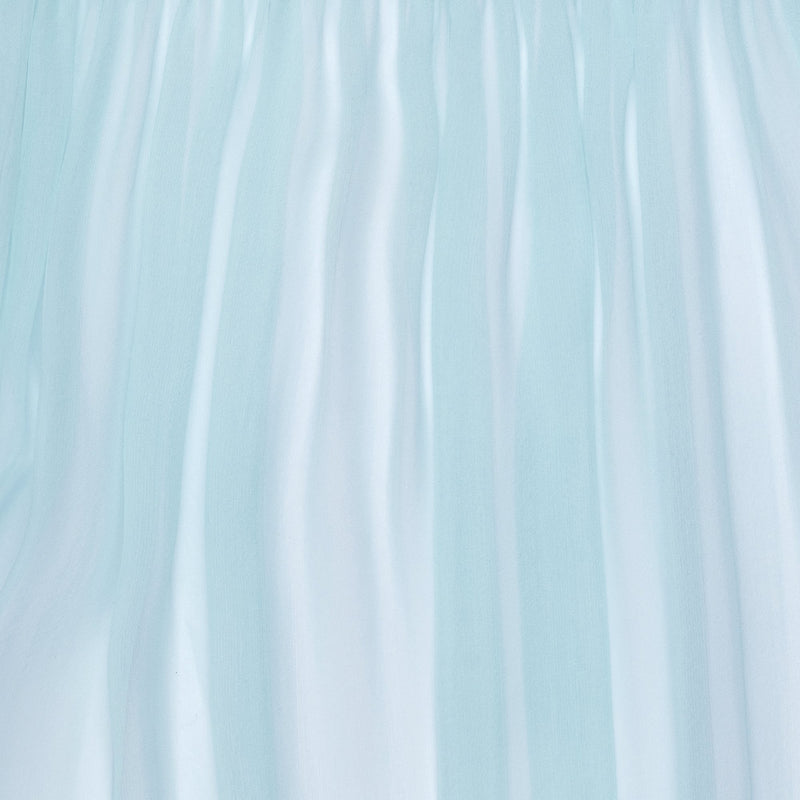close up of a silk chiffon in pastel blue