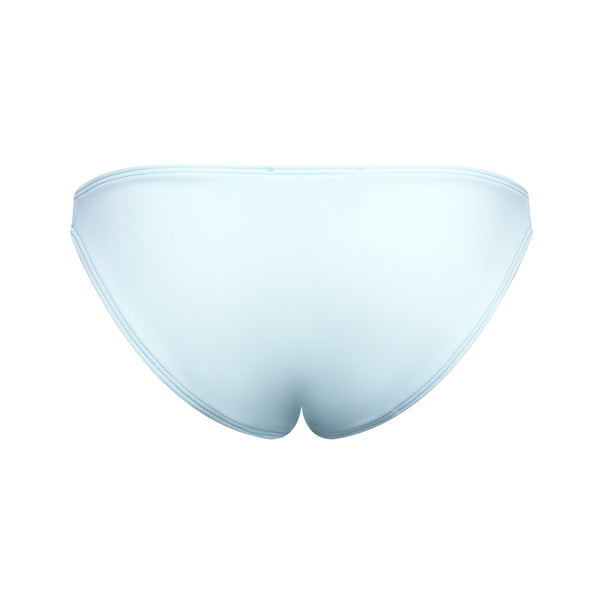 back of a classic bikini bottom in pastel blue