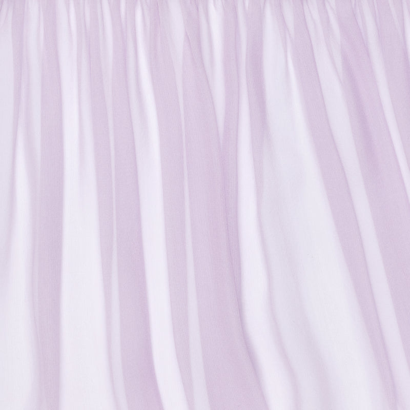 close up of a silk chiffon in lavender 