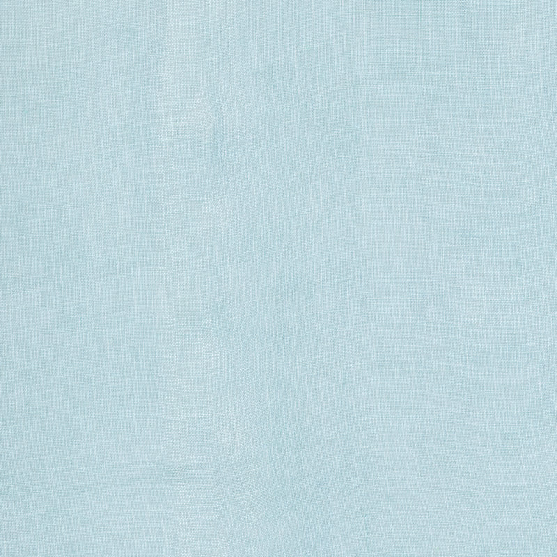 close up of a linen fabric in pastel blue