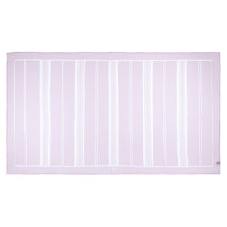 silk georgette beach pareo in lavender stripes